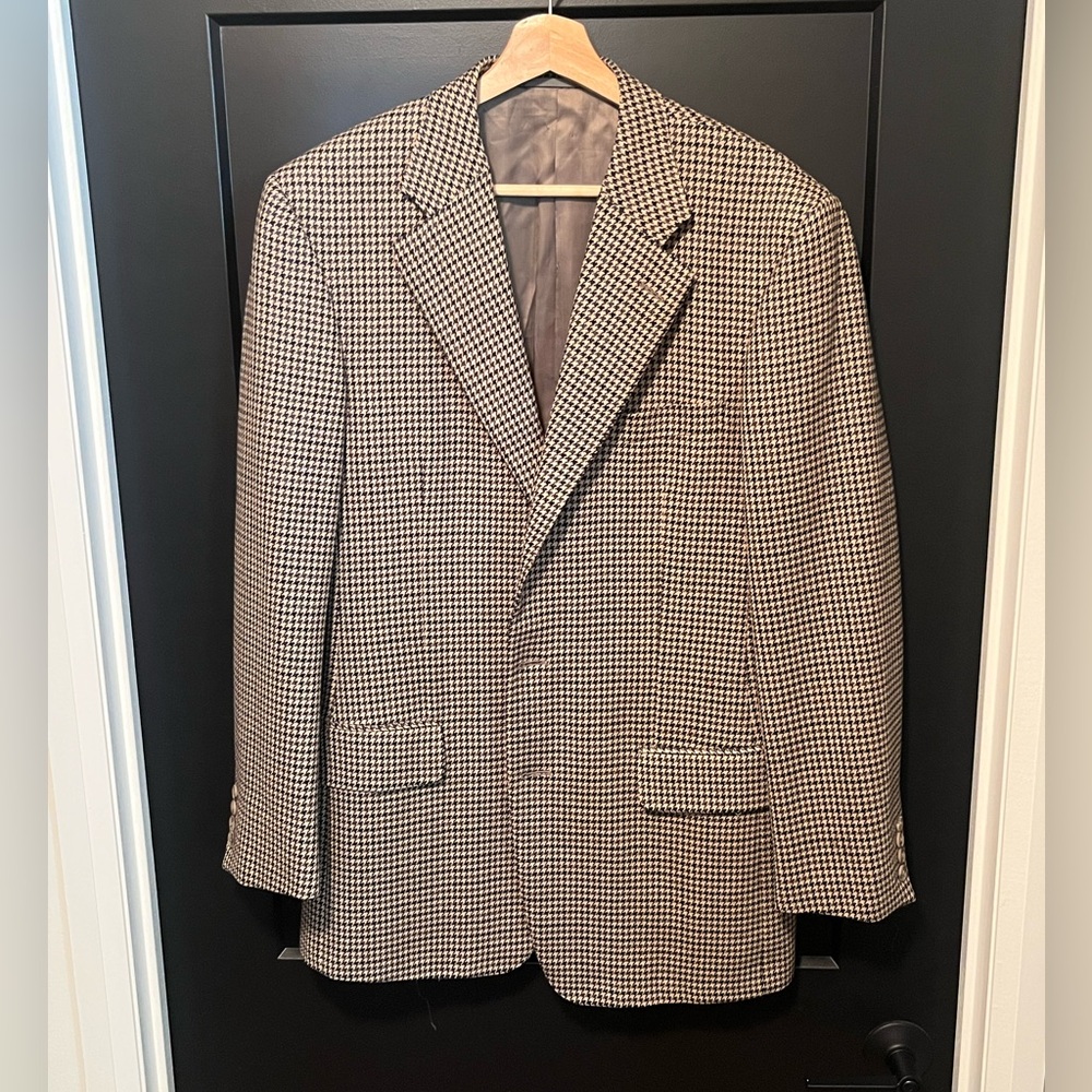 Ermenegildo Zegna Houndstooth Blazer 38L